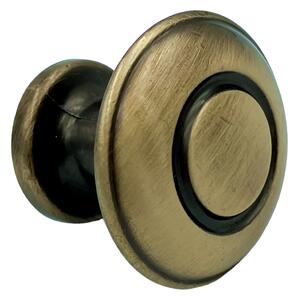 Buton pentru mobila Oren, finisaj bronz antichizat, D:31 mm