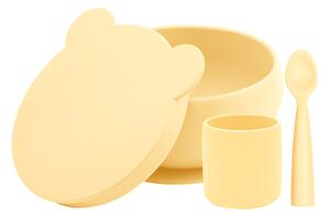 Set de hranire BWL I Minikoioi, 100% Premium Silicone – Mellow Yeloow