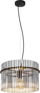 Globo Lighting Gorley lampă suspendată 1x60 W negru-fumuriu 15698H