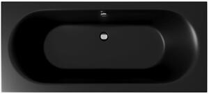 Excellent Oceana cadă dreptunghiulară slim 160x75 cm negru WAEX.OCE16BLMS\