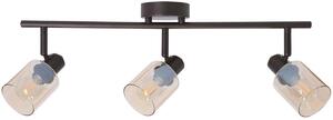 Candellux Agra lampă de tavan 3x40 W negru-chihlimbar 93-25050