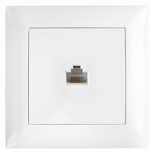 Priză RJ45 cu Ramă OSTE JNH010-S WHITE