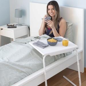 Masuta laterala pentru mic dejun / laptop, InnovaGoods, pliabila, reglabila, 53x39x70 cm