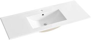 Comad lavoar 121x46 cm dreptunghiular mobilier alb luciu CFP120