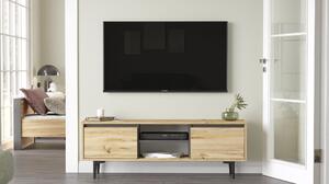 Comoda TV AR1-KA, stejar/gri, PAL, 140x36x48 cm