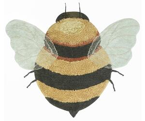 Covor pentru copii galben lavabil/țesut manual din bumbac 115x150 cm Bee – Lorena Canals