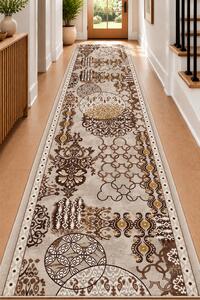 Traversa Model Print Zara 01506, Diverse Latimi, Gri 60 x 200, Dreptunghi