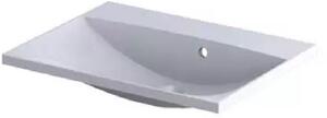 Oristo Uni lavoar 60x46.5 cm dreptunghiular mobilier alb luciu UME-AM-60-92-BO