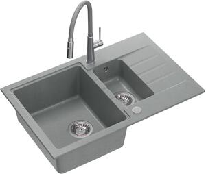 Quadron Peter chiuveta cu baterie gri/oțel HCQP57850SZK_3922505BSGR