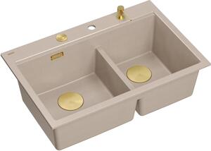 Quadron Marc 120 chiuveta graniteq 76x50 cm bej HQC7650U2_PVDG1