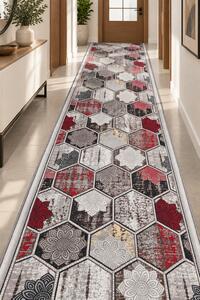 Traversa Model Print Zara 01608, Diverse Latimi, Gri 60 x 200, Dreptunghi