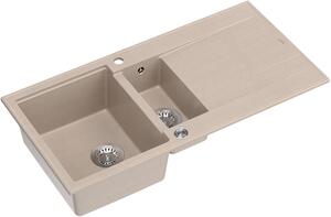 Quadron Evan chiuveta graniteq 100x50 cm bej HQE510050U2_BS_P2O