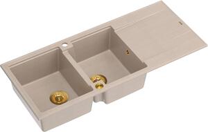 Quadron Evan chiuveta graniteq 116x50 cm bej HQE11650U2_PVDG1_P2O