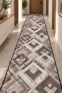Traversa Model Print Zara 01454, Diverse Latimi, Beige 60 x 200, Dreptunghi