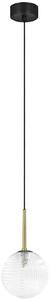 Kaja Aura lampă suspendată 1x10 W negru-transparent K-5680