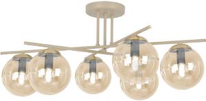 Kaja Felix lampă de tavan 6x10 W chihlimbar-bej K-5784