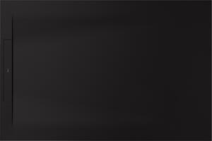 Roca Pyros cădiță de duș dreptunghiulară cu sifon 140x80 cm negru AP90157832003400