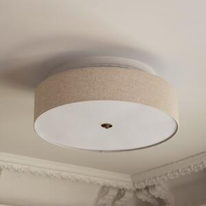 Globen Lighting Plafonieră Noah, Ø 65 cm, bej, reglabil, Bej, Camera de zi / sufragerie, Țesătură / Textil, Scandinavă