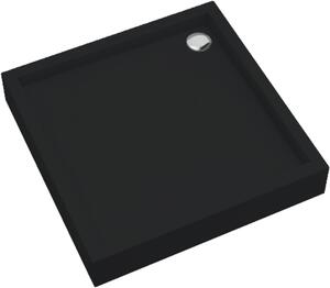 Schedpol Medium Black Mat cădiță de duș pătrată 90x90 cm negru 3.4731/C/MG