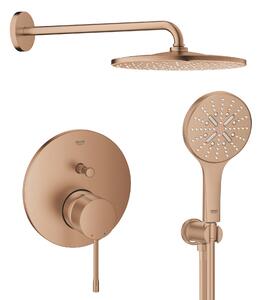 Set cap de duș cu braț Grohe Rainshower Mono 26558DL0, baterie cadă-duș Grohe Essence 24058DL1, 26574DL0, 26658DL0, 28388DA0