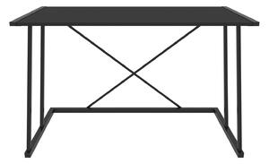 Masa birou Adelaide, negru, PAL/metal, 114x60x75 cm