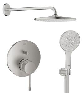 Set cap de duș cu braț Grohe Rainshower 26558DC0, baterie cadă-duș Grohe Essence 24058DC1, 26574DC0, 26658DC0, 28362DC1