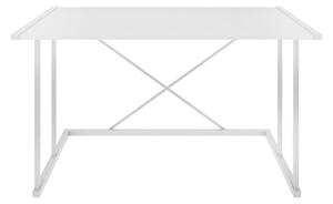 Masa birou Adelaide, alb, PAL/metal, 114x60x75 cm