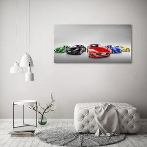 Tablou pe pânză canvas mașini colorate