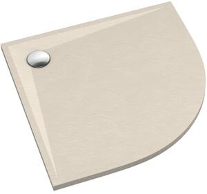 Schedline Libra Cashmere Stone cădiță de duș semirotundă 80x80 cm bej 3SP.L1O-8080/PK/ST