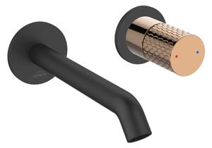 Invena Moonlight baterie lavoar ascuns negru BP-77-U14