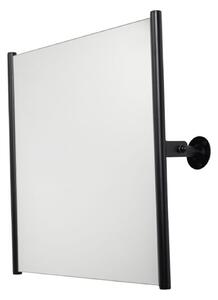 Faneco Med oglindă 60x60 cm pătrat negru S25LUSWCR