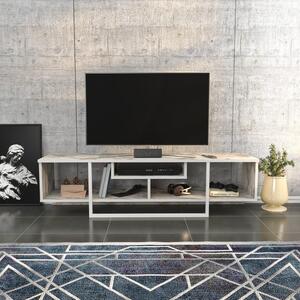 Comoda TV Asal 150, alb/bej, PAL, 150x35x40 cm