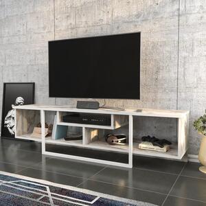 Comoda TV Asal 150, alb/bej, PAL, 150x35x40 cm