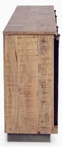 Bufet inferior Tudor, Bizzotto, 150 x 38 x 85 cm, lemn de mango/otel