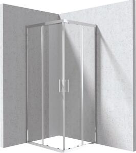 Deante Funkia Evo cabină de duș 90x80 cm dreptunghiular crom luciu/sticlă transparentă KYC_0089P