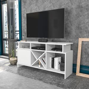 Comoda TV Auburn, alb, PAL, 120x30x61 cm