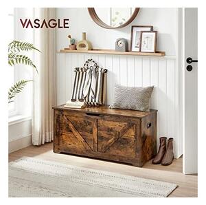 Cufar de depozitare, Vasagle, 100 x 40 x 46 cm, LSB060T01, Maro Rustic
