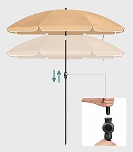 Umbrela de plaja, Songmics, Maro, 160x206 cm