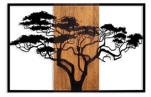 Accesoriu decortiv Acacia Tree-388, negru, lemn/metal, 90x58 cm
