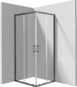 Deante Funkia Evo cabină de duș 90x80 cm dreptunghiular grafit periat/sticlă transparentă KYC_D089P