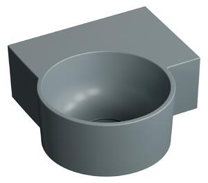 Omnires Ovo M+ lavoar 33x34 cm de colț clasică-de blat gri/piatră mat OVO335UWPAG