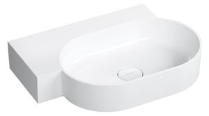 Omnires Ovo M+ lavoar 64x44 cm de colț clasică-de blat alb luciu OVO645UWLBP