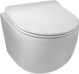 Balneo Luna vas wc cu capac soft-close agăţat fără margine cu spălare turbionară alb lucios G0101010101-3