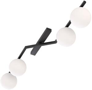 Emibig Naton lampă de tavan 4x10 W negru 1508/4