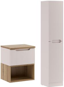 Set dulap Comad Nova Cashmere NOVA CASHMERE 80-35-1D1DK, dulap Comad Nova Cashmere NOVA CASHMERE 82-50-40-1S, COAST EVOKE UN 81-50-29, NOVA OAK A 89-5