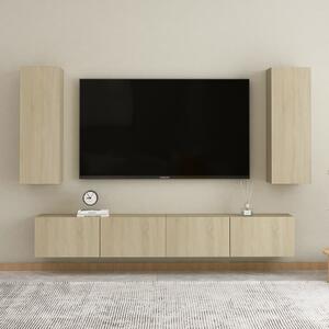 Comodă TV, stejar Sonoma, 30,5x30x90 cm, PAL