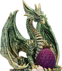 Statueta dragon in cuib Purtatorul de Lumina 19.5 cm