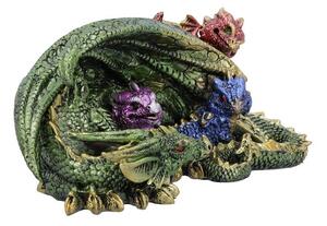 Statueta dragon cu pui Ceata de Dragonei 17.3 cm