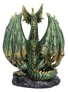 Statueta dragon in cuib Purtatorul de Lumina 19.5 cm