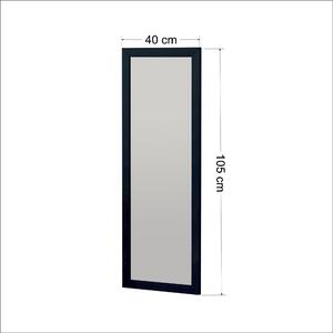 Oglinda Omilo, negru, 40x2x105 cm